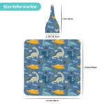 Personalisierte niedlichen Dinosaurier weichen Swaddle Decke und Knoten Hut Set mit Namen Geburtstag Baby Dusche Geschenk für Neugeborene Baby Boy