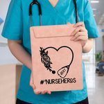 Personalized Multicolour Floral Heart Stethoscope Design Portable A4 Clipboard with Name and Text Birthday Nurse Week Gift for Medical Staff
