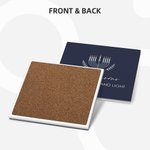 Personlig Hanukkah-dekor Halkfritt absorberande keramiskt underlägg med namn och text Uppsättning om 2 Hanukkah judisk present till familjen