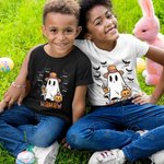 Personlig Söt Spöke Fladdermus Barn Aldult T-shirt Baby Bodysuit Halloween Present till Familj Vän