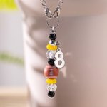 Personalized Handmade Silicone Sports Ball Water Bottle Handle Charm with Number for Stanley Tumbler Birthday Game Day Gift for Sport Lover