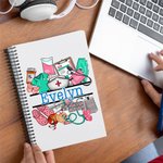 Personalisierte Krankenschwester Hut Stethoskop medizinische Element 120 Seiten A5 liniert Spiral Notebook mit Namen Graduierung Anerkennung Geschenk 