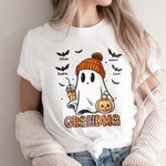 Personlig Söt Spöke Fladdermus Barn Aldult T-shirt Baby Bodysuit Halloween Present till Familj Vän