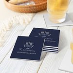 Personlig Hanukkah-dekor Halkfritt absorberande keramiskt underlägg med namn och text Uppsättning om 2 Hanukkah judisk present till familjen