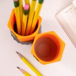 Gepersonaliseerd Potlood Design Potlood Dispenser Scherpe en Doffe Potloodhouder met 3D Gedrukte Naam Bureau Decor Terug naar School Cadeau voor Leraa