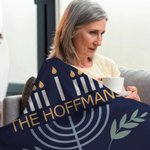 Gepersonaliseerde Chanoeka Menora Zachte Deken met Tekst Home Decor Chanoeka Gift voor Joodse