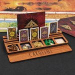 Gepersonaliseerde Tabletop Houten bordspel kaart Resource Tokens Organizer Tray met gegraveerde naam Game Night Verjaardagsfeestje Gift voor Game Love