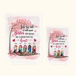 Personalizada Side by Side o Miles Apart Besties Love Tree Placa Acrílica Regalo Decoración de Escritorio Regalo de Amistad para Amigos