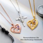 Personalisierte Stethoskop Halskette mit Geburtsstein und Namen Geschenk für Krankenschwester Arzt Medizinisches Personal Student