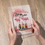 Personalized Life is Better with Besties Love Tree Acrylic Plaque Desk Decoration Friendship Gift for Women