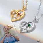 Personalisierte Stethoskop Halskette mit Geburtsstein und Namen Geschenk für Krankenschwester Arzt Medizinisches Personal Student