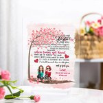 Personalized To My Besties I Love You Love Tree Acrylic Plaque Friendship Desk Ornament for Best Friends