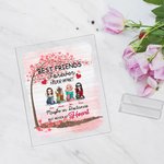 Personalized Best Friend Forever Never Apart LoveTree Acrylic Plaque House Decorations Gift for Best Friends