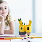 Gepersonaliseerd Potlood Design Potlood Dispenser Scherpe en Doffe Potloodhouder met 3D Gedrukte Naam Bureau Decor Terug naar School Cadeau voor Leraa
