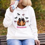Spersonalizowana bluza z kapturem dla dzieci i dorosłych z imieniem i nazwiskiem na Halloween Prezent na Święto Dziękczynienia dla rodziny