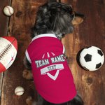Personalizado Multicolor Glitter Fútbol Elemento 100% Algodón Mascota Jersey Chaleco con Nombre y Número Cumpleaños Cheer Accesorios Regalo para los a