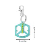 Personalized 3D Printed Multicolour Mountain Bike Pedal Keychain with Name Cycling Accessory Race Gift for Cyclists Cycling Lover