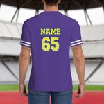 Maillot unisexe avec nom et numéro Cadeau d'anniversaire pour les amateurs de football
