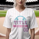 Gepersonaliseerde Honkbal Element Streep Unisex Jersey met Naam en Nummer Verjaardag Sportaccessoires Cadeau voor Honkballiefhebbers
