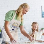 Gepersonaliseerd Chanoeka Menora Waterdicht Unisex Schort met Naam Tekst Bakken Chanoeka Gift voor Joodse