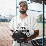 Gepersonaliseerde Honkbal Element Streep Unisex Jersey met Naam en Nummer Verjaardag Sportaccessoires Cadeau voor Honkballiefhebbers