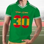 Maillot unisexe de football avec nom et numéro, personnalisé et multicolore, avec drapeau national Cadeau d'anniversaire pour les amoureux du football