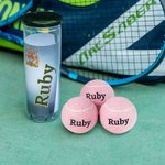 Personalised Multi-color High Elasticity Tennis Balls with Name Single Can 3 Balls Practice Training Balls Team Sports Gift for Tennis Lovers