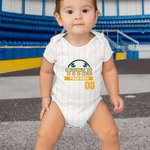 Personalizado Multicolor Rayas Elemento Béisbol Bebé Body Jersey con Nombre y Número Juegos Olímpicos Día de Cumpleaños Regalo para recién nacidos