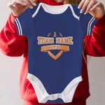 Personalizzato Multicolore Glitter Football Element Unisex Baby Bodysuit con nome e numero Compleanno Cheer Accessori Regalo per Baby Girl Boy