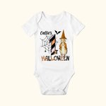 Spersonalizowany Peter Rabbit Ghost Raccoon Halloween Elements 100% bawełniany body dla niemowląt z imieniem Pierwszy prezent na Halloween dla noworodków