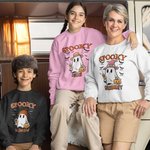 Spersonalizowana bluza z kapturem Spooky Bat Design Multicolor Prezent na Halloween dla członka rodziny