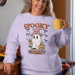 Spersonalizowana bluza z kapturem Spooky Bat Design Multicolor Prezent na Halloween dla członka rodziny