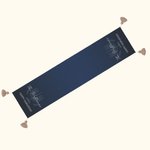 Personalized Hanukkah Olive Branch Menorah Tassel Table Runner with Text Jewish Festival Holiday Party Kitchen Home Decor Gift for Family