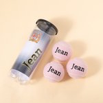 Personalised Multi-color High Elasticity Tennis Balls with Name Single Can 3 Balls Practice Training Balls Team Sports Gift for Tennis Lovers