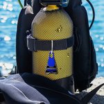 Personalized Multicolour 3D Printed Swim Fins Shape Backpack Bag Name Tag Sport Theme Accessories Birthday Team Gift for Swimmer Diving Lovers