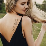 Gepersonaliseerde Waterdichte Niet-giftige Hart Set van 3 Tijdelijke Tatoeages met 1-5 Namen Party Favor Verjaardagsgeschenk voor Familie Vrienden