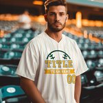 Gepersonaliseerde Honkbal Element Streep Unisex Jersey met Naam en Nummer Verjaardag Sportaccessoires Cadeau voor Honkballiefhebbers