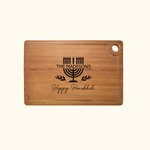 Gepersonaliseerde Chanoeka Menora Gegraveerde Houten Snijplank met Tekst en Sap Groef Keuken Accessoires Chanoeka Gift voor Joodse
