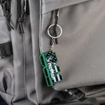 Personalized Multicolor Acrylic 911 Line Glitter Keychain with Name Appreciation Week Birthday Gift for First Responder Firefighter Dispatcher