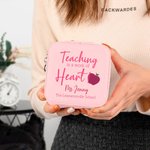 Personligt smyckeskrin med namn och text Läraruppskattning Tillbaka till skolan Present till lärare