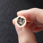 Boutons de manchette personnalisés en forme de crâne de sucre mexicain, avec initiales gravées et date du jour des morts Cadeau de mariage pour le mar