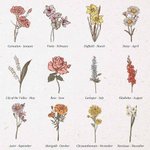 Personalized Birth Flower Portable Heating Rod Storage Bag with Name Insulation Belt Travel Accessories Birthday Gift for Women