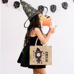 Henkilökohtainen sarjakuva vampyyri noita temppu tai Treat Juutti Kangaskassi nimi Halloween puolue lahja pojille tytöille