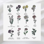 Personlig födelseblomma dekorera emaljnål med foto och graverad text Jubileumsbröllopsgåva till brudgum