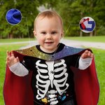 Personalised Cute Butterfly Heart Lighting Design Superhero Kid Cape with Name and Initial Halloween Costume Party Dress Up Gift for Boys Girls
