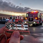 Personalized Multicolor Acrylic 911 Line Glitter Keychain with Name Appreciation Week Birthday Gift for First Responder Firefighter Dispatcher