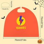 Personalised Cute Butterfly Heart Lighting Design Superhero Kid Cape with Name and Initial Halloween Costume Party Dress Up Gift for Boys Girls