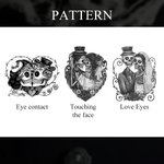 Boutons de manchette personnalisés en forme de crâne de sucre mexicain, avec initiales gravées et date du jour des morts Cadeau de mariage pour le mar