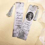 Personalized Multicolor Photo Bookmark with Tassel Funeral Memorial Keepsake Gift for Family