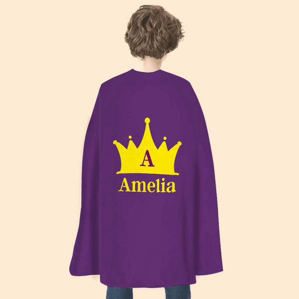 Gepersonaliseerde Schattige Vlinder Hart Verlichtingsontwerp Superheld Kid Cape met Naam en Initialen Halloween Kostuum Feest Verkleed Cadeau voor Jon